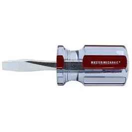 0.25-Inch x 1.5-Inch Stubby Square Slotted Keystone Screwdriver