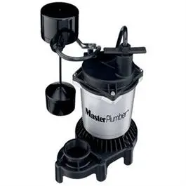 0.5-HP Cast Iron Sump Pump with Zinc Coating – 4,700 GPH