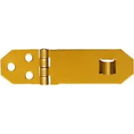 0.75 x 2.75-Inch Brass Hasp with Matching Hook