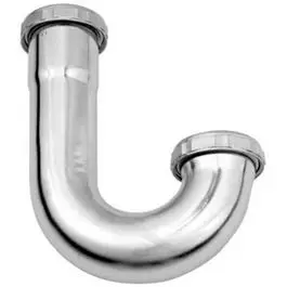 1-1/2-Inch OD Kitchen Sink Drain J-Bend Pipe