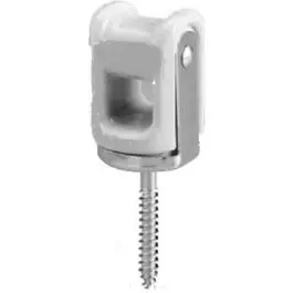 1-1/2-Inch Porcelain Radio-Type Wire Holder – Insulated Ceramic Clamp