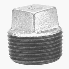 1-1/4-Inch Galvanized Pipe Plug Fitting