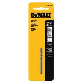 1/16-Inch Black Oxide Drill Bits – 2-Pack