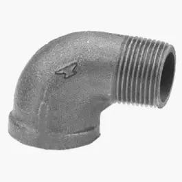1/2-Inch Black Steel 90° Street Elbow Fitting