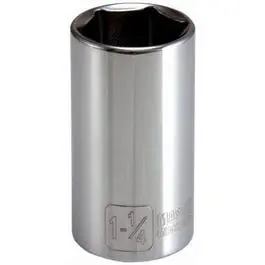 1/2-Inch Drive 1-1/4-Inch 6-Point Deep Socket – SAE Standard