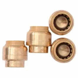 1/2-Inch PVC End Stop Fitting – Pack of 4