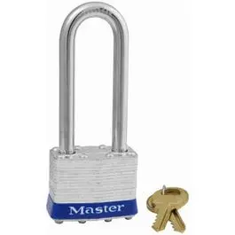 1-3/4-Inch Laminated Keyed Padlock with 2.5-Inch Long Shackle