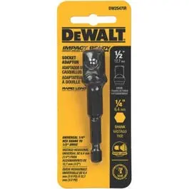 1/4-Inch Hex Shank to 1/2-Inch Socket Adapter