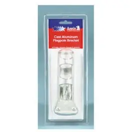 1-Inch Aluminum U.S. Flag Mounting Bracket – Wall or Pole Installation
