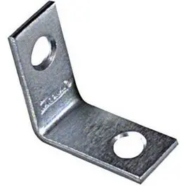 1-Inch by 1/2-Inch Zinc Corner Bracket for Compact Applications