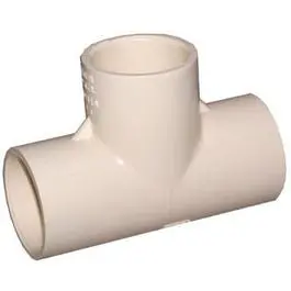 1-Inch CPVC Tee Fitting for Hot and Cold Water Systems