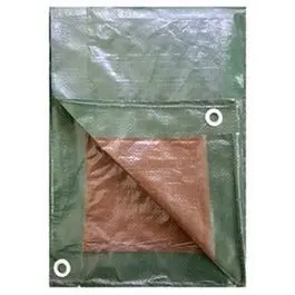10 ft x 20 ft Green-and-Brown Poly Tarp – Durable, Multi-Use Protective Cover