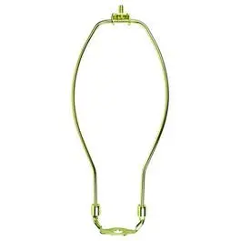 10-Inch Polished Brass Lamp Harp for Standard Shade Mounting