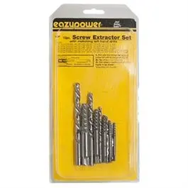 10-Piece Screw Extractor and Drill Bit Set for Broken Fasteners