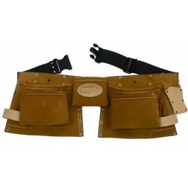 11-Pocket Suede Carpenter’s Apron for Tradespeople