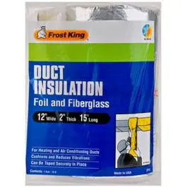 12-in W x 2-in H x 15-ft L Fiberglass Duct Wrap Insulation Roll