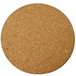 12-Inch Natural Cork Saucer Mat – Heat-Resistant Coaster