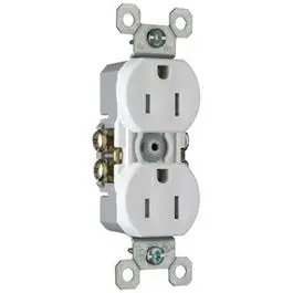15-Amp White Weatherproof & Tamper-Resistant Duplex Receptacle