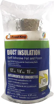 15-Foot Flexible Duct Insulation Roll