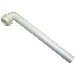 15-Inch White Plastic Lavatory or Kitchen Drain Arm