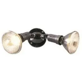 150-Watt Bronze Twin Floodlight – Outdoor Plastic Housing