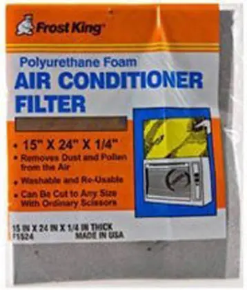 15x24x1/4-Inch Foam Air Filter for Residential HVAC Systems