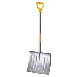 18-Inch Aluminum Snow Shovel with Ergonomic D-Handle