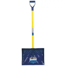 18-Inch Fiberglass Snow Shovel with D-Grip Handle