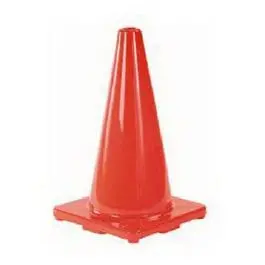 18-Inch Orange Safety Traffic Cone – High-Visibility, Stackable