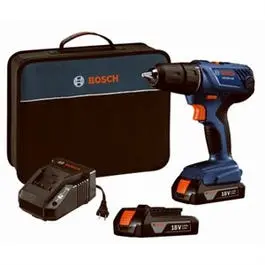 18V Compact Drill/Driver Kit – 1/2″ Chuck, Includes Two Lithium-Ion Batteries & Charger