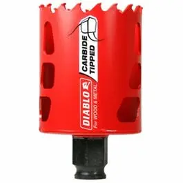 2-1/8-Inch Carbide-Tipped Hole Saw for Hard Materials