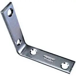 2.5-Inch by 5/8-Inch Zinc Corner Bracket Set