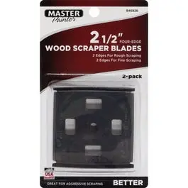 2.5-Inch Multi-Edge Wood Scraper Blades – 4-Edge Design, 2-Pack
