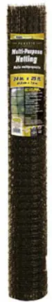 2 ft × 25 ft Heavy-Duty Black Multi-Purpose Fencing Mesh