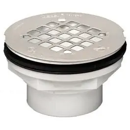 2-Inch Fiberglass Shower Stall Drain with Grate