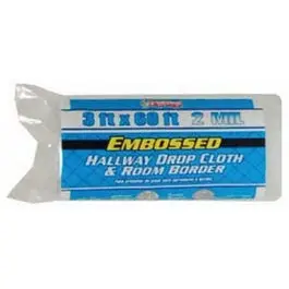 2-Mil Embossed Polyethylene Drop Cloth – 3 ft × 60 ft