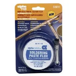 2-Ounce Non-Electrical Acid-Based Soldering Flux Paste with Brush