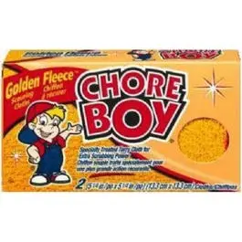 2-Pack Golden Fleece Scouring Cloths – Non-Scratch Cleaning Pads