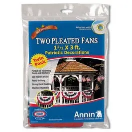 2-Pack Mini Patriotic Pleated Fan – U.S. Flag Design
