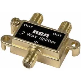 2-Port Coaxial Signal Splitter for TV and Modem