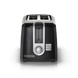 2-Slice Toaster – Sleek Black Design
