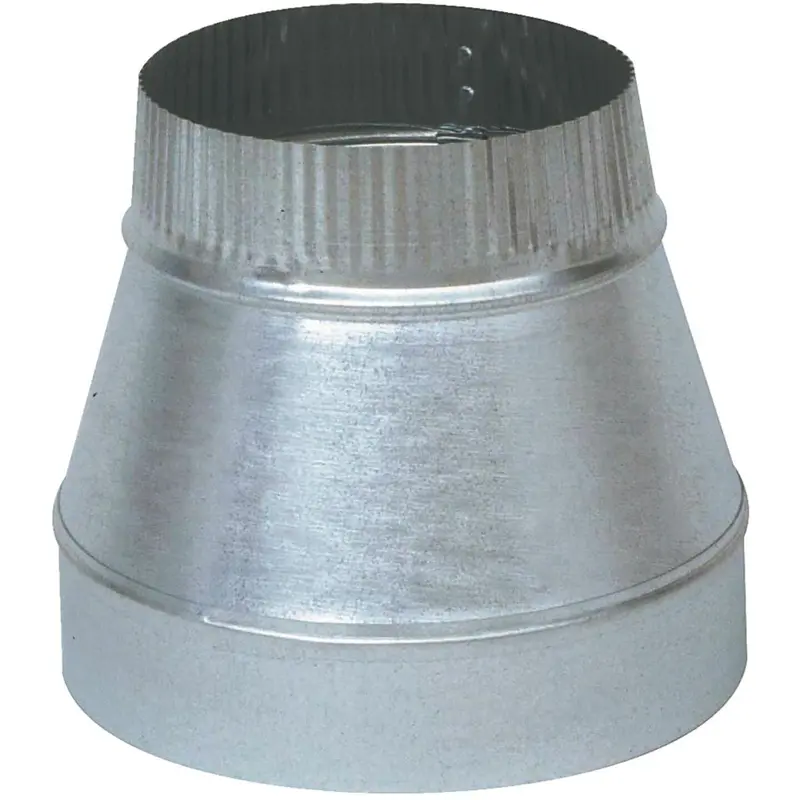 24-Gauge Galvanized Steel Reducer – 4 in x 3 in Imperial Size