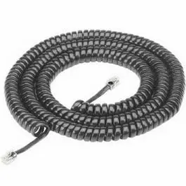 25-Foot Black Phone Handset Cord