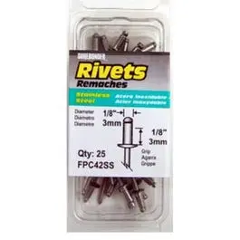 25-Pack Short-Length Stainless-Steel Rivets