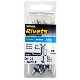 25-Piece Steel Snowmobile Rivet Assortment – Short and Large Sizes