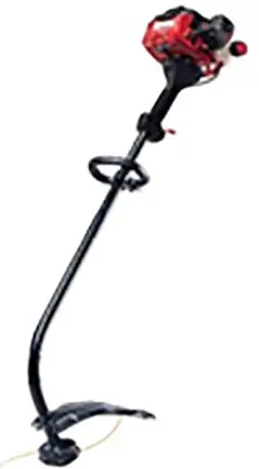 25cc Gas-Powered Curved-Shaft Trimmer – 16-Inch Cutting Path