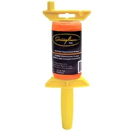 270-Foot Fluorescent Orange Nylon Measuring Tape Reel – Professional Grade