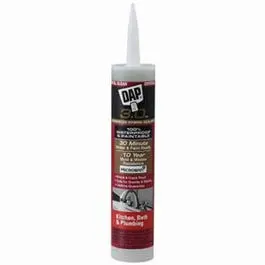 3.0 Kitchen & Bath Clear Silicone Adhesive Caulk – 9 oz Tube