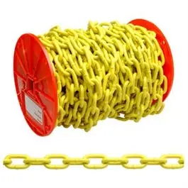 3/16″ Yellow Polymer-Proof Coil Chain – Corrosion Resistant