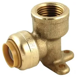 3/4-Inch FIP Drop Ear Elbow – Brass Plumbing Fitting with Mounting Flange